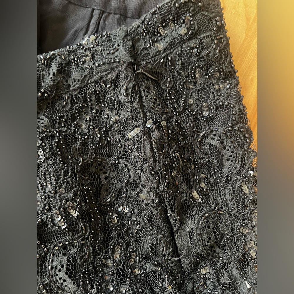 Vintage Tahari Lace Beaded and Sequin Pants - Picture 5 of 9